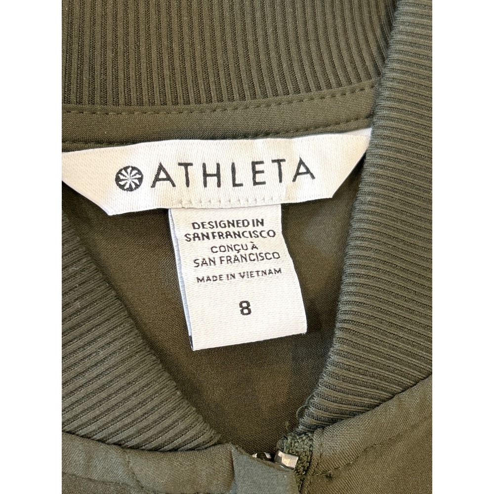 Athleta Brooklyn Heights Jumpsuit Women L Olive Green Cargo Utility - Picture 9 of 12